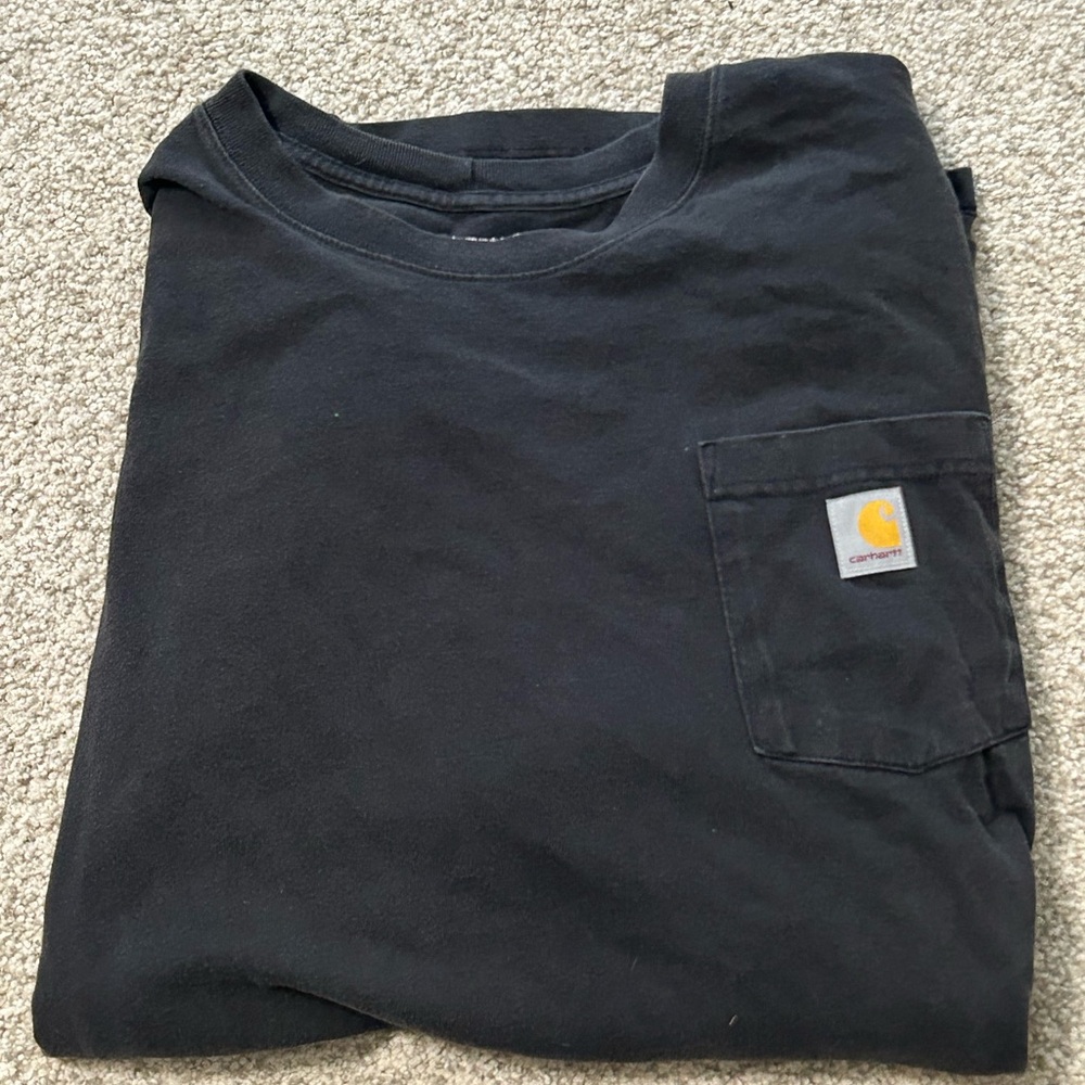 Carhartt Black T-Shirt with Logo